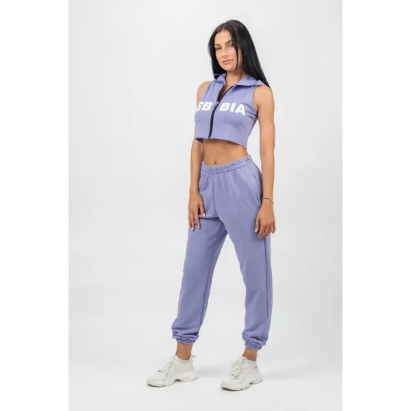  Športové voľné tepláky GYM TIME 281 SVETLO PURPLE Nebbia 
