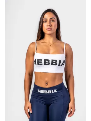 Bandeau podprsenka BACK CHECK 612 WHITE Nebbia