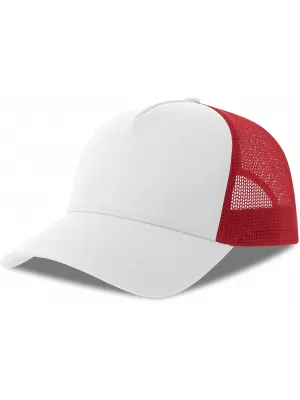 Čiapka ATLANTIS | Rapper Cotton-S WHITE/RED