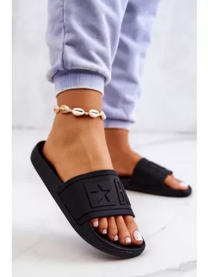 Dámske módne šľapky BIG STAR DD274A271 ČIERNA Big Star Shoes
