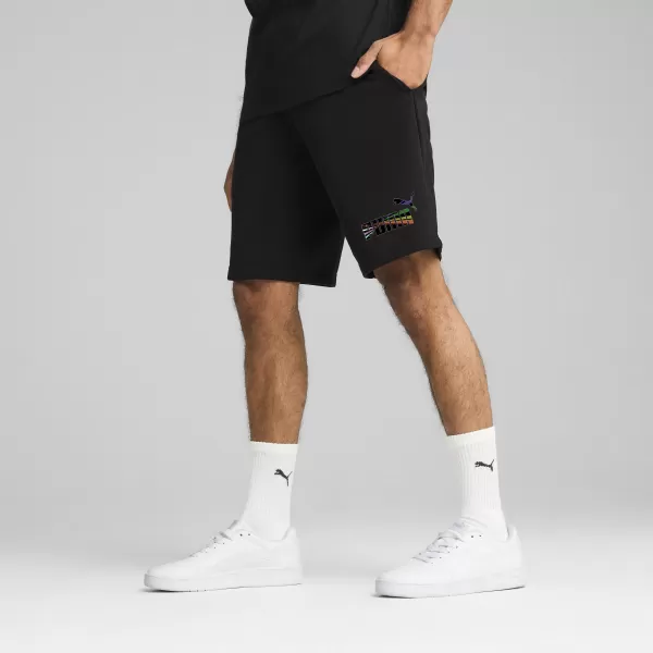  Pánske šortky PUMA LOVE UNITED SHORTS 10 TR 684701_01 PUMA ČIERNA 