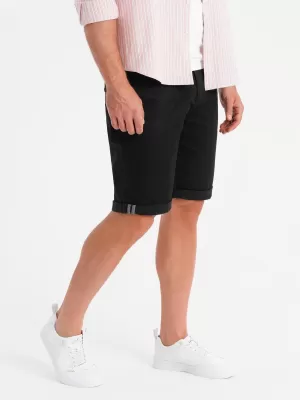 Pánske šortky OMBRE OM-SRCS-0197 ČIERNA
