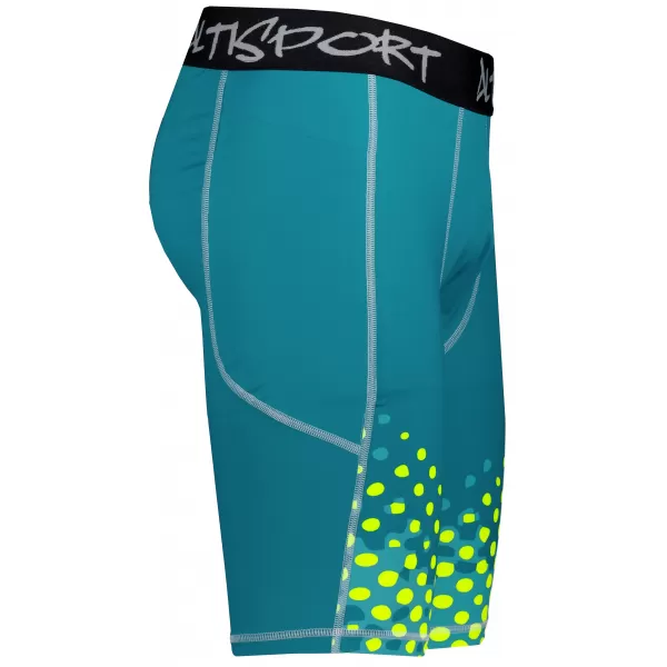  Pánske športové legíny nad kolená premium ALTISPORT VOJ/ALM109LEG02 SMARAGD-FLUO 