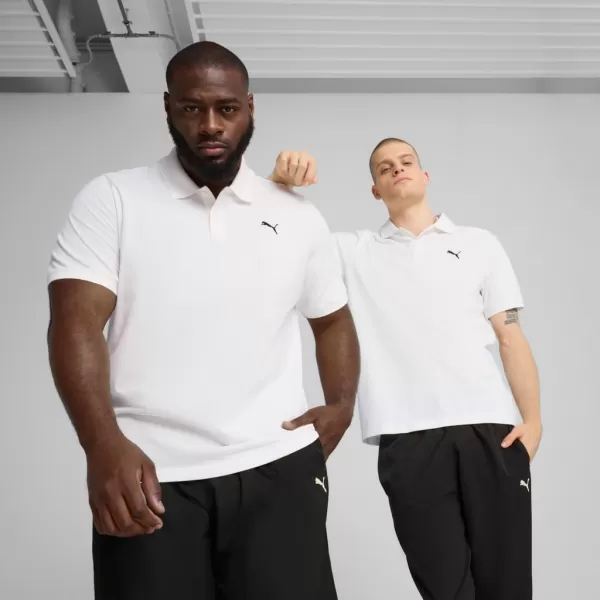  Pánske tričko s golierom PUMA ESS PIQUE POLO 682554-02 BIELA 