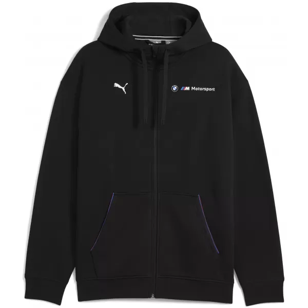  Pánska mikina PUMA BMW MMS ESS+ FZ HDED JACKET 630629_01 PUMA BLACK 