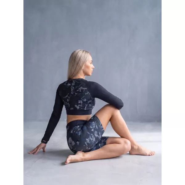  Dámsky funkčný prémiový crop top ALTISPORT VOJ/ALW110TR04 ČIERNA 