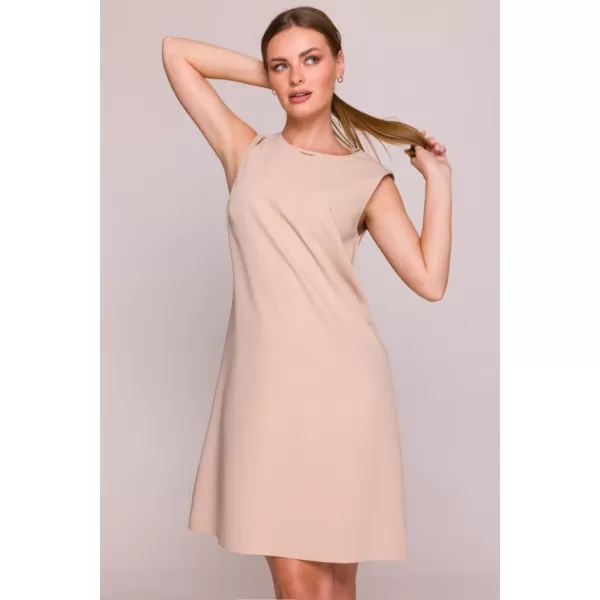  Šaty STYLOVE S408 BÉŽOVÁ 