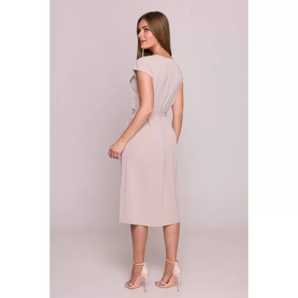  Šaty STYLOVE S411 BÉŽOVÁ 