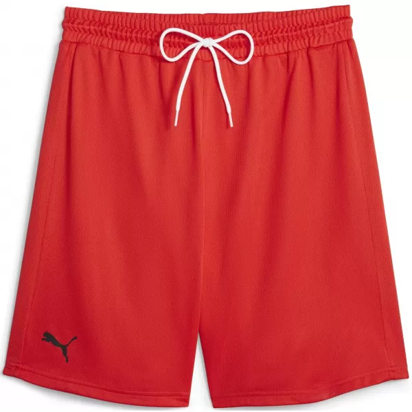  Kraťasy PUMA HOOPS TEAM PRACTICE SHORT 676641_03 ČERVENÁ PUMA 