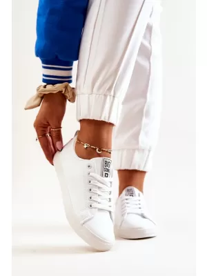 Dámske kožené tenisky BIG STAR JJ274311 BIELA ​​Big Star Shoes