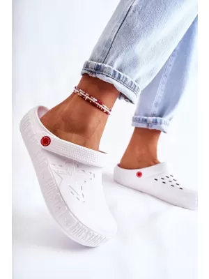 Dámske šľapky nazúvaky BIG STAR II275003 BIELA ​​Big Star Shoes