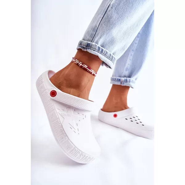 Dámske šľapky nazúvaky BIG STAR II275003 BIELA ​​Big Star Shoes 