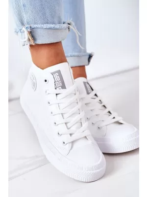 Dámske kožené členkové topánky BIG STAR GG274016 BIELA ​​Big Star Shoes