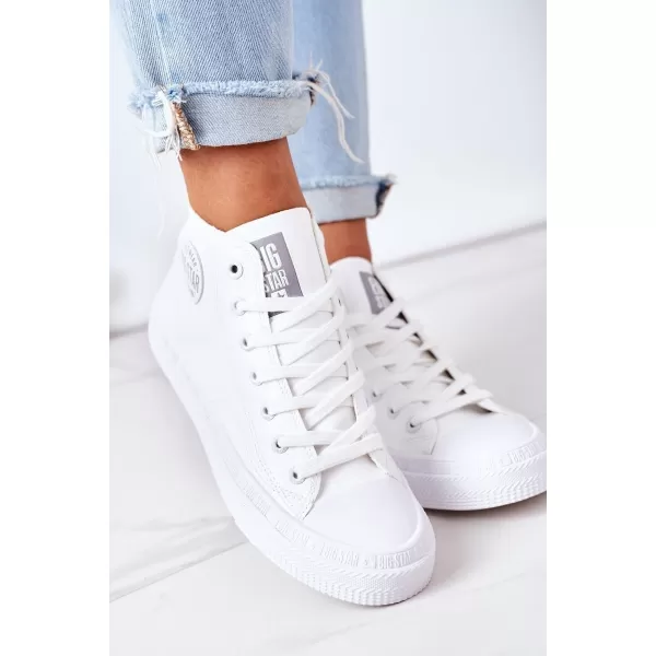 Dámske kožené členkové topánky BIG STAR GG274016 BIELA ​​Big Star Shoes 