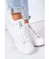 Dámske kožené členkové topánky BIG STAR GG274016 BIELA ​​Big Star Shoes