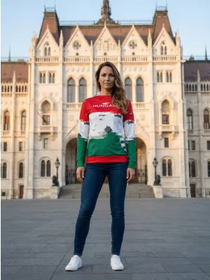 Dámska prémiová funkčná mikina ALTISPORT VOJ/ALW036HU/MI01 PRUHY