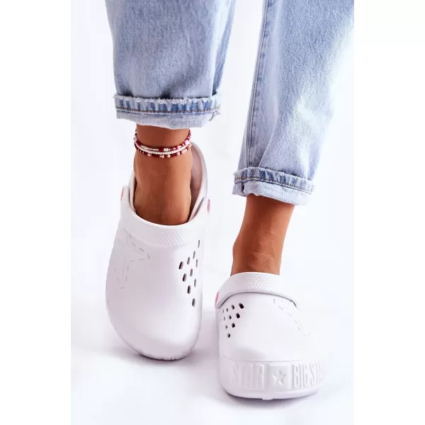  Dámske šľapky nazúvaky BIG STAR II275003 BIELA ​​Big Star Shoes 