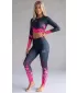 Dámsky funkčný prémiový crop top ALTISPORT VOJ/ALW109TR04 RUŽOVO-ČIERNA