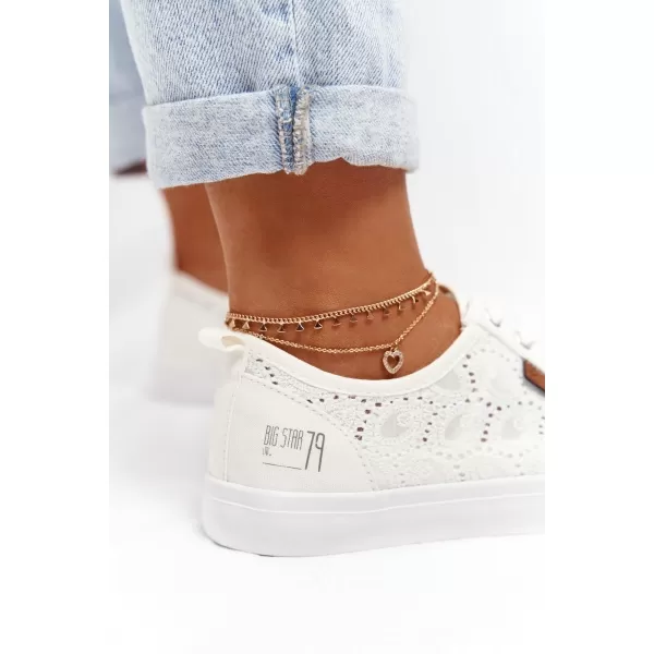  Dámske módne tenisky BIG STAR W274925 BIELA ​​Big Star Shoes 