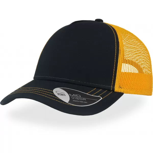 Čiapka ATLANTIS | Rapper Canvas NAVY/YELLOW 
