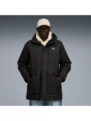 Pánska bunda PUMA PROTECTIVE HOODED DOWN PARKA 688380-01 ČIERNA