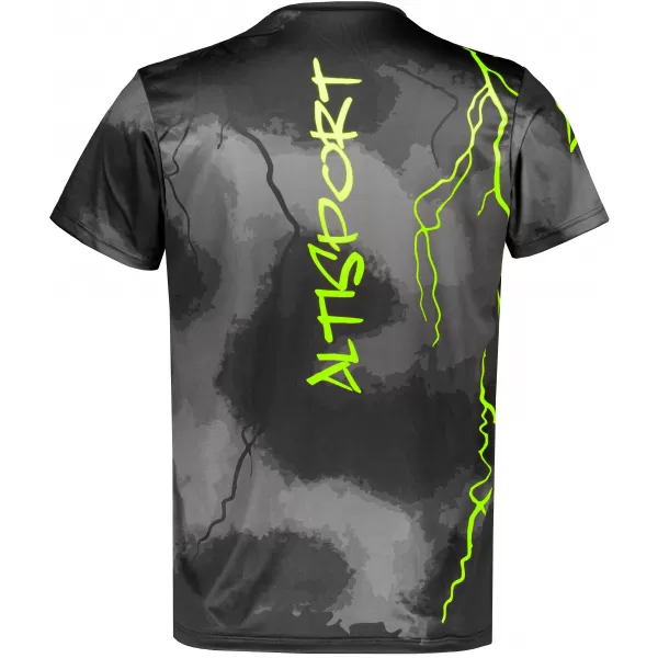  Prémiové pánske funkčné tričko ALTISPORT VOJ/ALM113TR01 ČIERNO-FLUO ŽLTÁ 