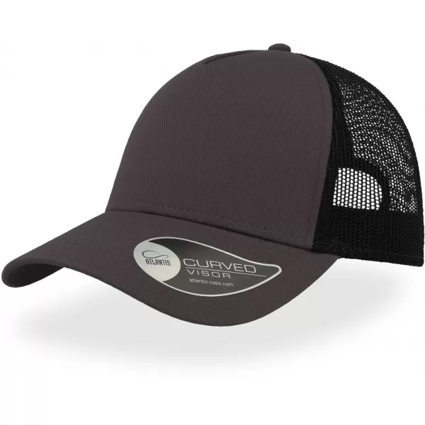  Čiapka ATLANTIS | Rapper Cotton DARK GREY/BLACK 