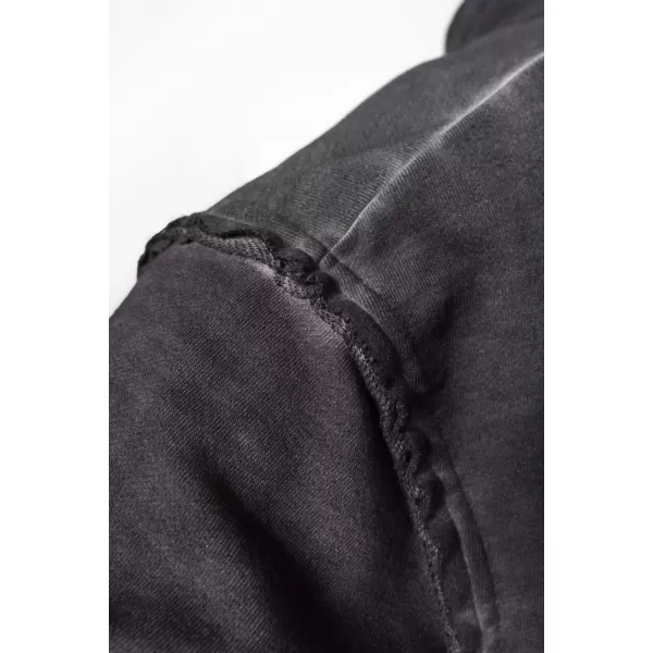  Vypraná mikina na zips GYM BRO 362 BLACK Nebbia 