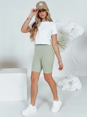 Dámske šortky DSTREET LOVIFIT SY0430 SVETLO ZELENÁ