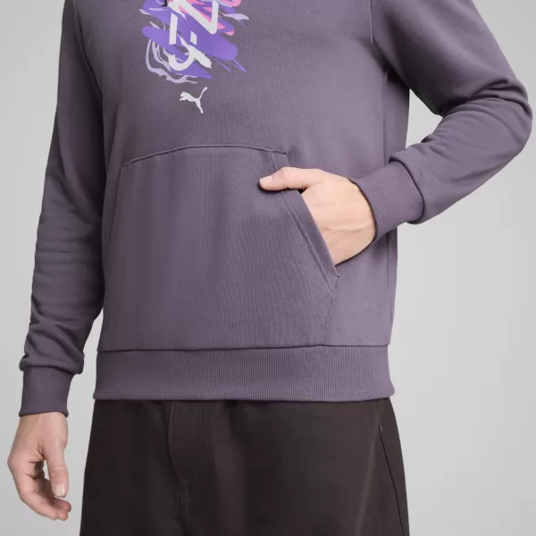  Pánska mikina PUMA NEYMAR JR CREATIVITY HOODIE 660099_01 FIALOVÉ UHLIE 