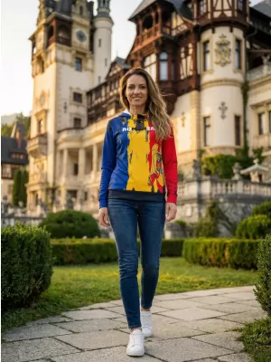 Dámska prémiová funkčná mikina ALTISPORT VOJ/ALW036RO/MI01 PRUHY