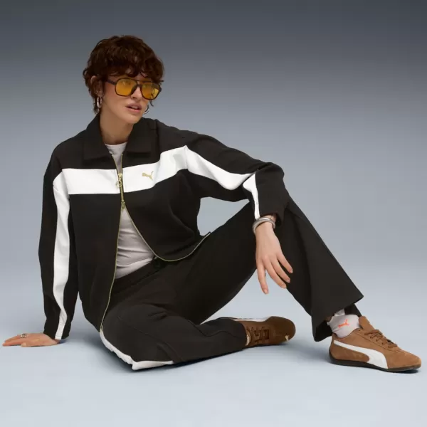  Dámska bunda PUMA T7 RELAXED TRACK JACKET 632137-01 ČIERNY 