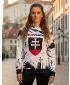 Dámska prémiová funkčná mikina ALTISPORT VOJ/ALW036SL/MI01 ABSTRAKCIE