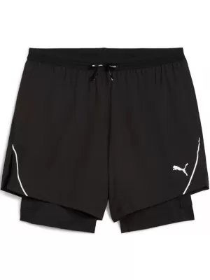 Kraťasy PUMA M RUN ULTRAWEAVE 2IN1 5"" SHORT​ 526635-01 ČIERNY