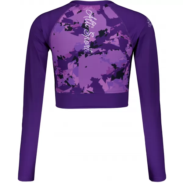  Dámsky funkčný prémiový crop top ALTISPORT VOJ/ALW110TR04 FIALOVÁ 