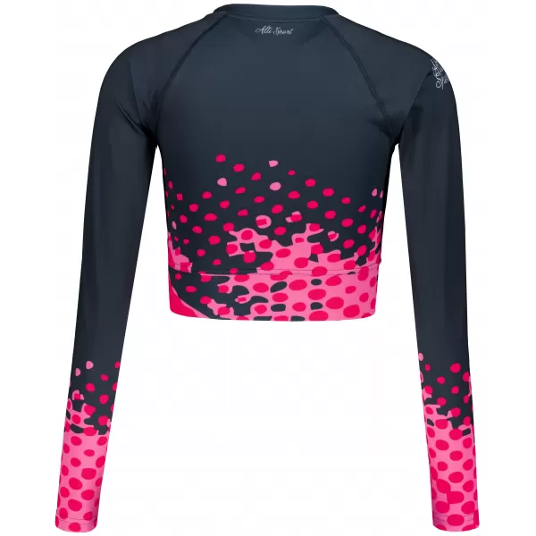  Dámsky funkčný prémiový crop top ALTISPORT VOJ/ALW109TR04 RUŽOVO-ČIERNA 