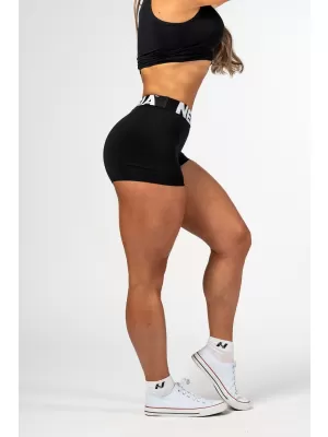 Fitness šortky s vysokým pásom GLUTE PUMP 240 BLACK Nebbia