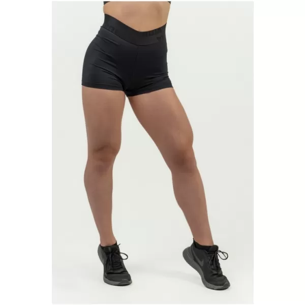 Dámske kompresné šortky s vysokým pásom INTENSE Leg Day 832 BLACK Nebbia 