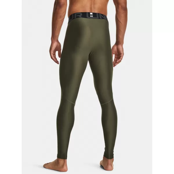 Pánske legíny UNDER ARMOUR HG ARMOUR LEGGINGS 1361586-390 ZELENÁ 