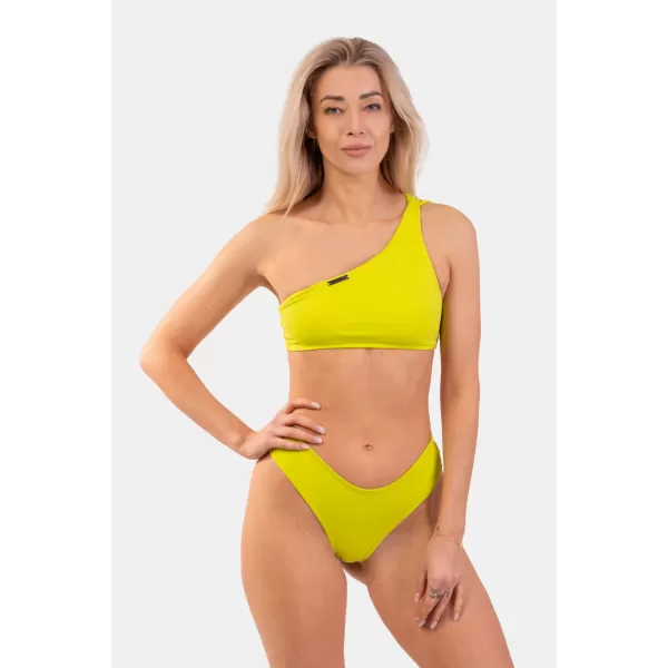  Jedno rameno Bandeau Bikini Top - Top 448 GREEN Nebbia 