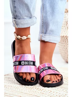 Dámske módne šľapky BIG STAR GG274008 RUŽOVÁ Big Star Shoes