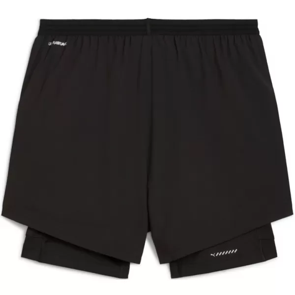  Kraťasy PUMA M RUN ULTRAWEAVE 2IN1 5"" SHORT​ 526635-01 ČIERNY 