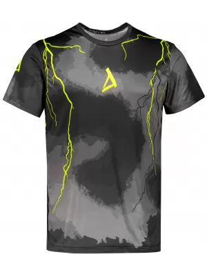 Prémiové pánske funkčné tričko ALTISPORT VOJ/ALM113TR01 ČIERNO-FLUO ŽLTÁ