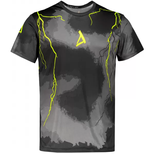  Prémiové pánske funkčné tričko ALTISPORT VOJ/ALM113TR01 ČIERNO-FLUO ŽLTÁ 