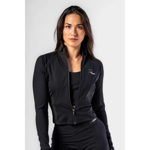  Deni x Fitness tričko so zipsom 314 BLACK Nebbia 