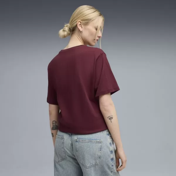  Tričko PUMA ESS RELAXED TEE 684971-96 ČERVENÝ 
