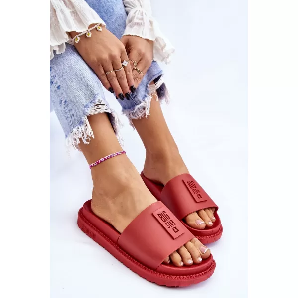  Dámske šľapky BIG STAR LL274430 ČERVENÁ Big Star Shoes 