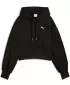 Dámska mikina PUMA WARDROBE ESS RELAXED CROPPED HOODIE TR 629746-01 ČIERNY
