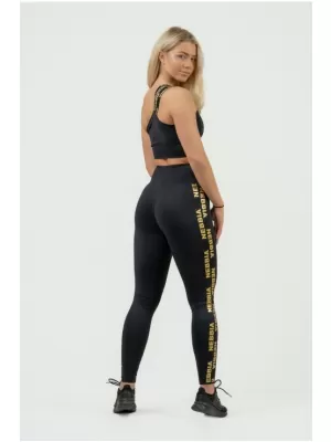 Dámska športová podprsenka s vysokou podporou INTENSE Asymmetric 841 BLACK Nebbia