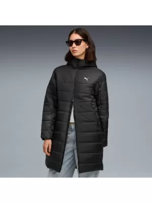 Dámsky kabát PUMA ESS HOODED PADDED PARKA 685232-01 ČIERNA